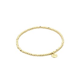 Biba Elastisch armbandje met kleine vierkante kralen