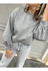 21Jewelz Effen basic sweater - grijs