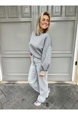 21Jewelz Effen basic sweater - grijs