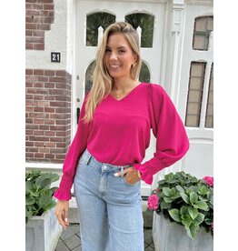 21Jewelz V-hals blouse - fuchsia