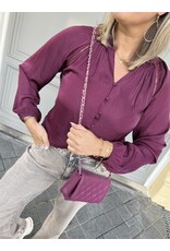 21Jewelz Blouse met kleine open details - bordeaux