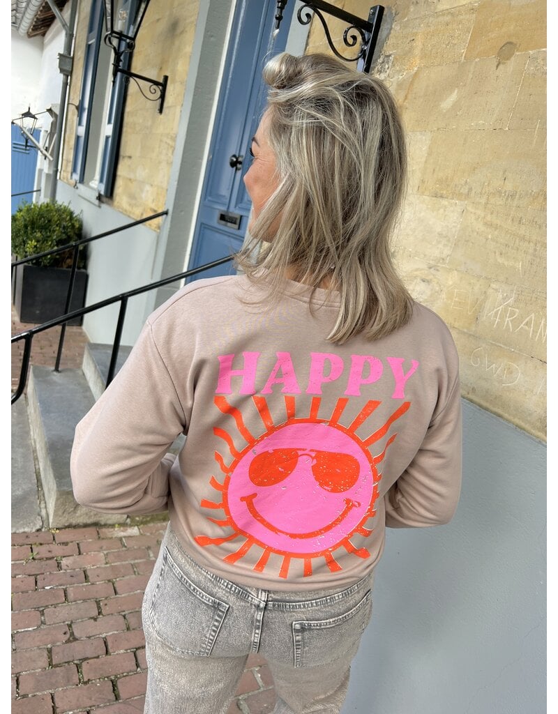 21Jewelz Sweater happy - beige