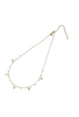Go Dutch Label D&E - Ketting met sterretjes en kleine muntjes - goud