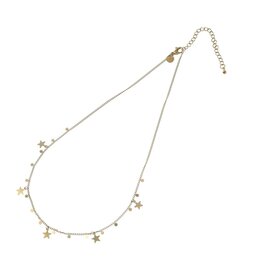 Go Dutch Label D&E - Ketting met sterretjes en kleine muntjes - goud