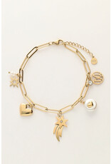 My Jewellery Bedelarmband vallende ster - goud
