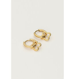 My Jewellery - Oorringen met kleine klaver - goud