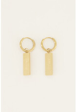 My Jewellery My Jewellery - Oorringen met amour bedel - goud