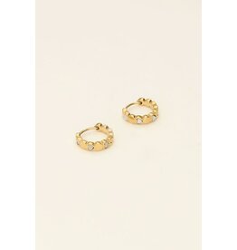 My Jewellery My Jewellery - Kleine oorringen met hartjes - goud
