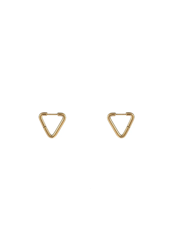 Go Dutch Label D&E - Grote triangle oorbellen