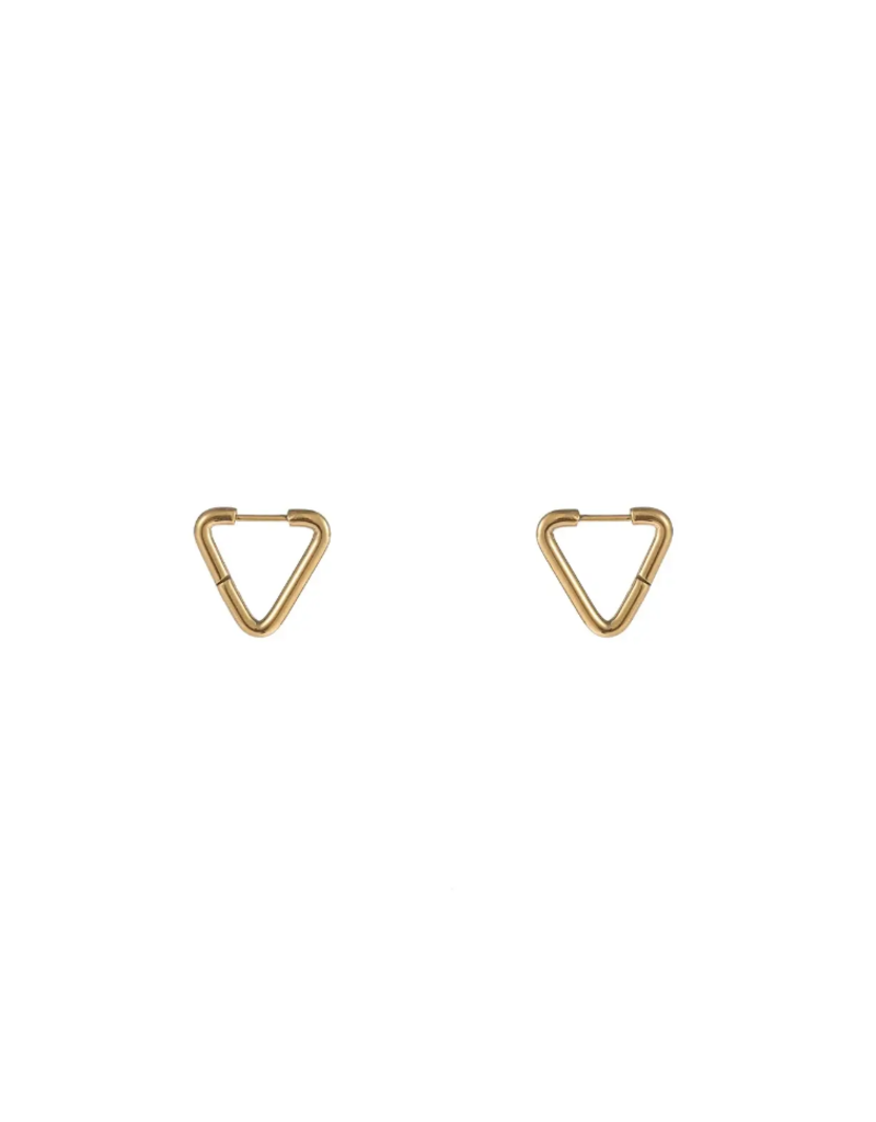 Go Dutch Label D&E - Grote triangle oorbellen