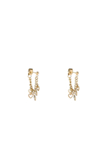 Go Dutch Label D&E - Studs met kettinkje en hartjes