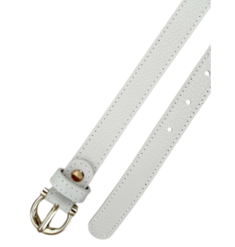 21Jewelz Smalle musthave gold detailed riem - ecru