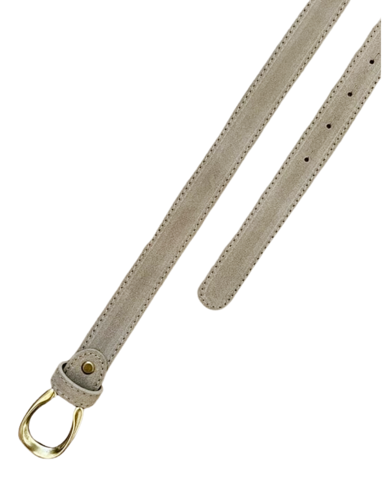 21Jewelz Smalle musthave riem - suede beige