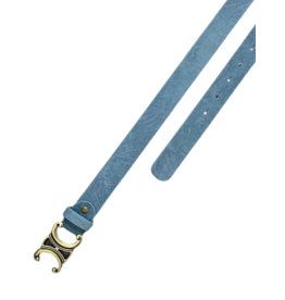 21Jewelz Fashion riem met grote gesp - suède blauw