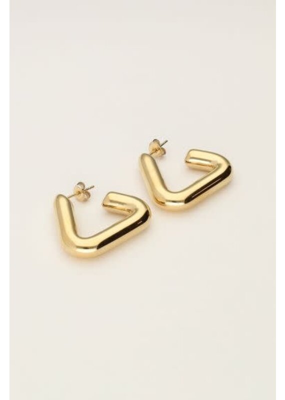 My Jewellery My Jewellery - Bold triangel oorringen