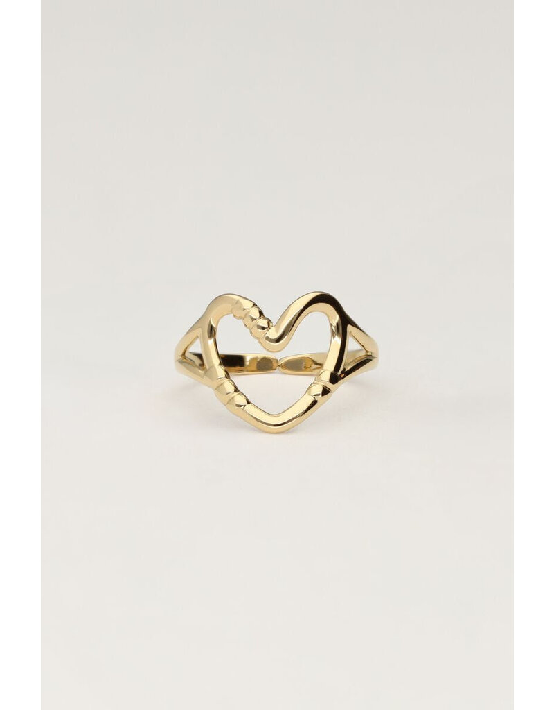 My Jewellery My Jewellery - Statement ring met open hart