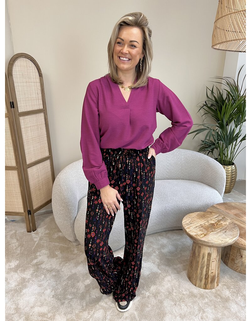 Lofty Manner Lofty Manner | Trouser Ruby - western print