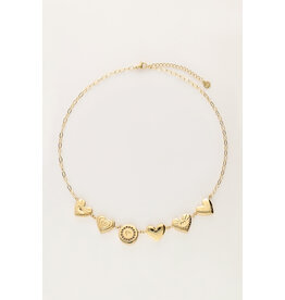 My Jewellery - Iconic ketting chunky hartje - goud