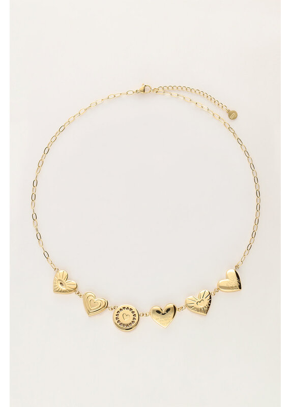 My Jewellery - Iconic ketting chunky hartje - goud