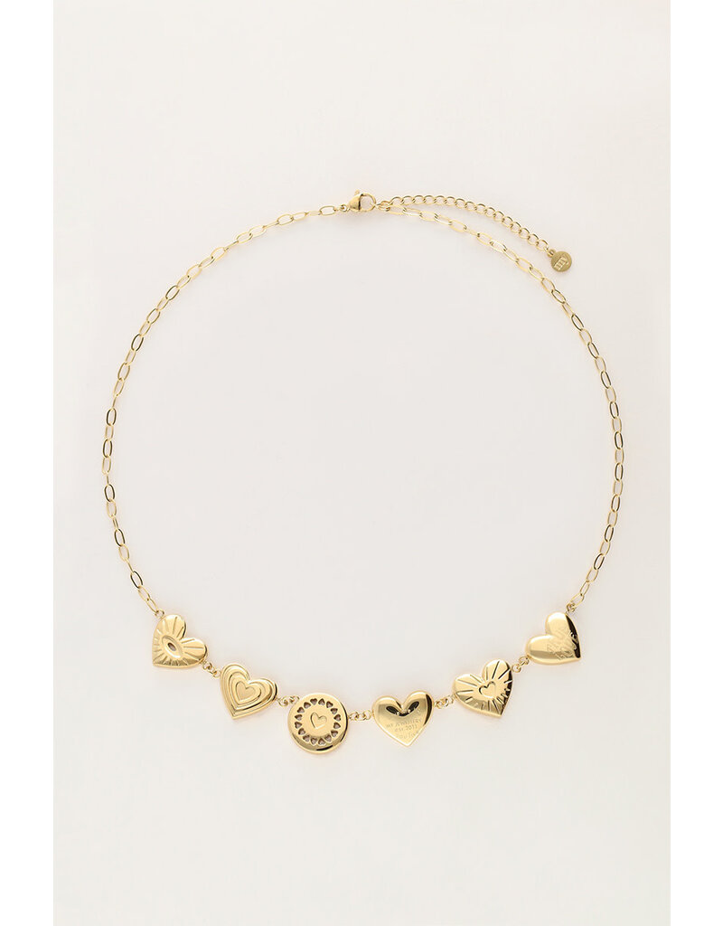 My Jewellery - Iconic ketting chunky hartje - goud
