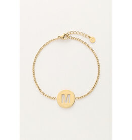 My Jewellery My Jewellery - Armband met open initial - goud