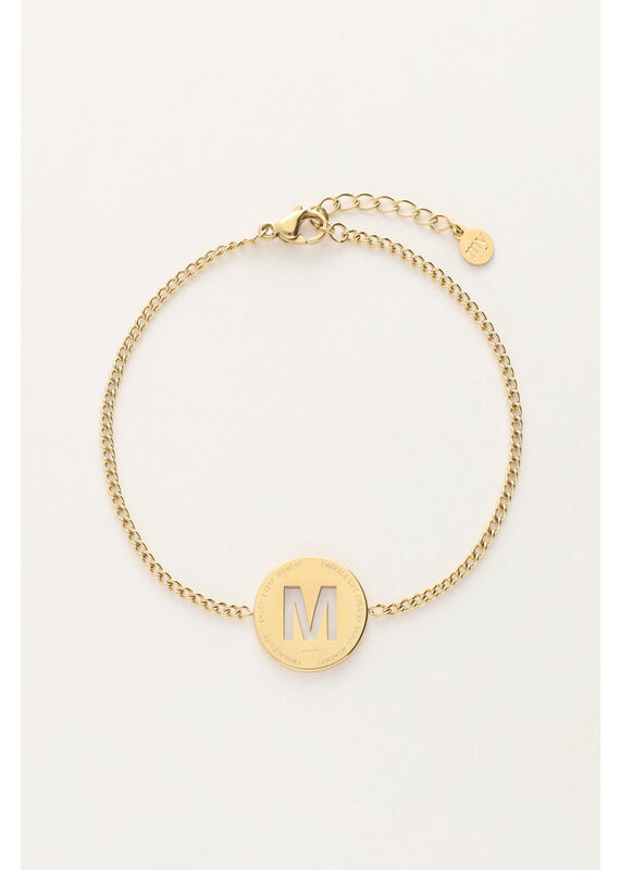 My Jewellery My Jewellery - Armband met open initial - goud