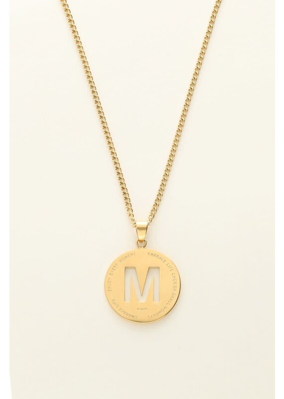 My Jewellery My Jewellery - Ketting met open initial - goud