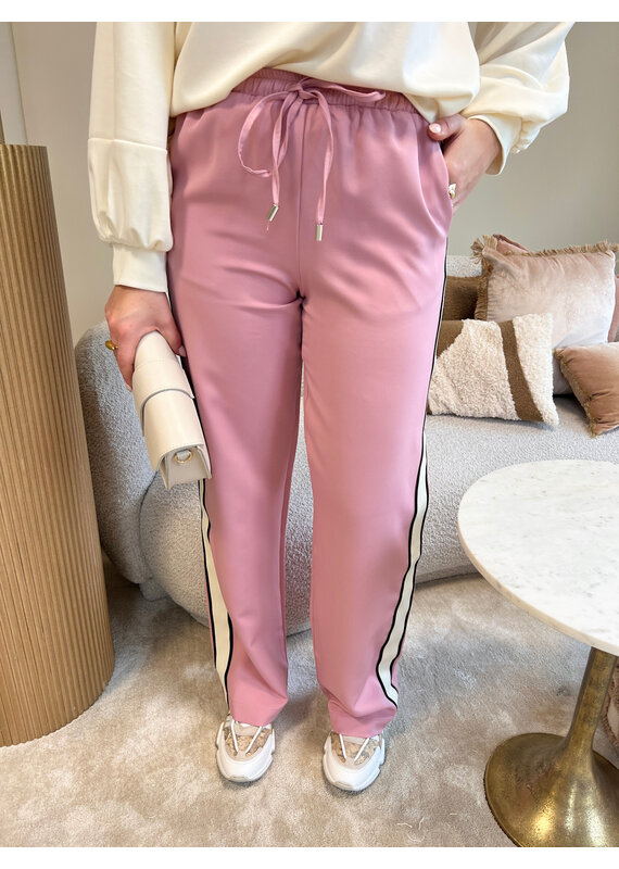 21Jewelz Comfy pantalon met elastieke band - oudroze