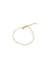 Go Dutch Label D&E - Heart Chain Bracelet  - goud