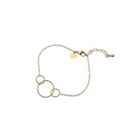 Go Dutch Label D&E - Triple O Bracelet  - goud