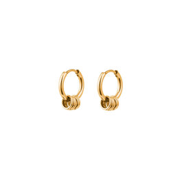 Go Dutch Label D&E - 4 Rings hoops - goud