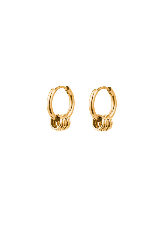 Go Dutch Label D&E - 4 Rings hoops - goud