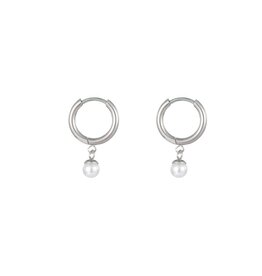 Go Dutch Label D&E - Pearl hoop - zilver