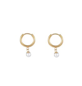 Go Dutch Label D&E - Pearl hoop - goud