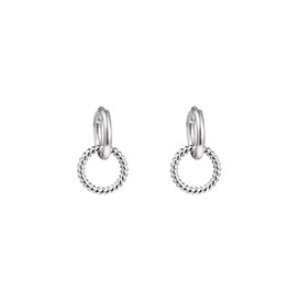Go Dutch Label D&E - Twisted circle - zilver