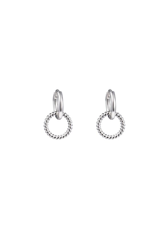 Go Dutch Label D&E - Twisted circle - zilver