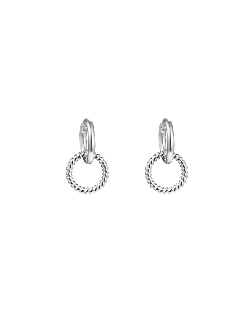 Go Dutch Label D&E - Twisted circle - zilver