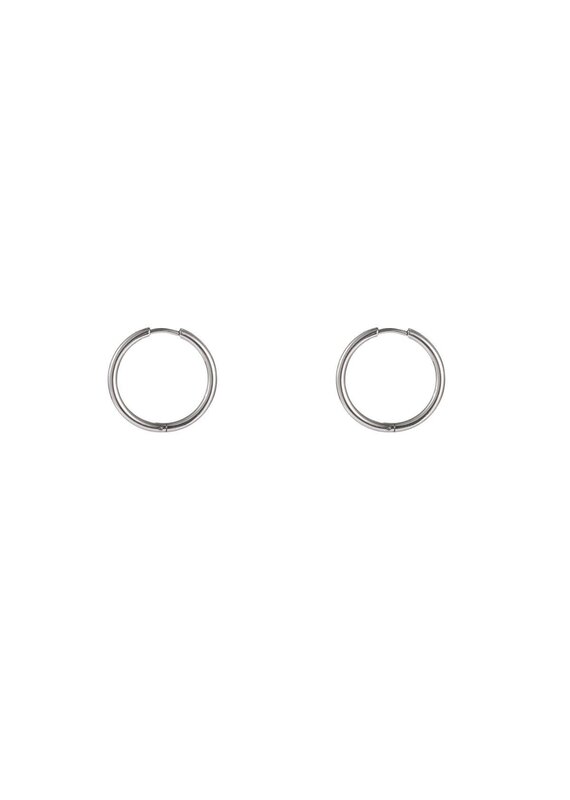 Go Dutch Label D&E - Oorring medium - zilver