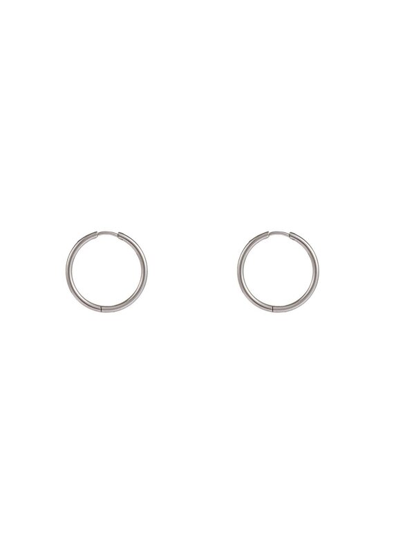 Go Dutch Label D&E - Oorring large - zilver
