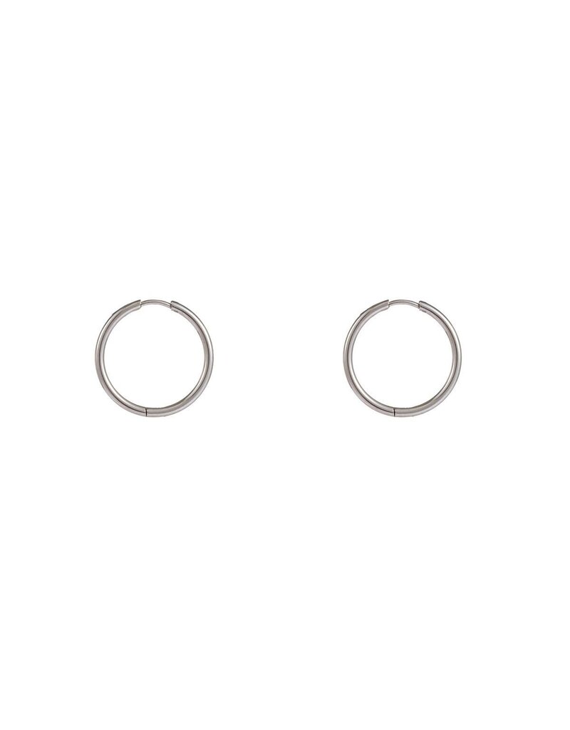 Go Dutch Label D&E - Oorring large - zilver