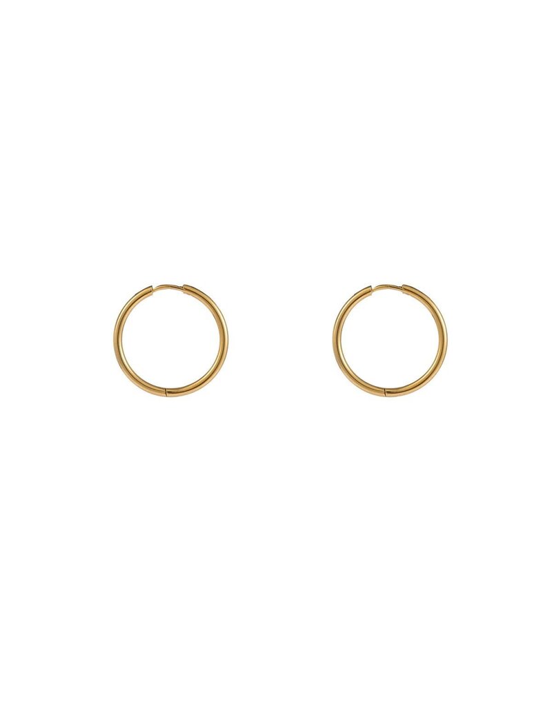 Go Dutch Label D&E - Oorring large - goud