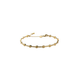 Go Dutch Label D&E - Small hearts bangle - goud