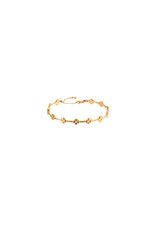 Go Dutch Label D&E - Small clovers bangle - goud