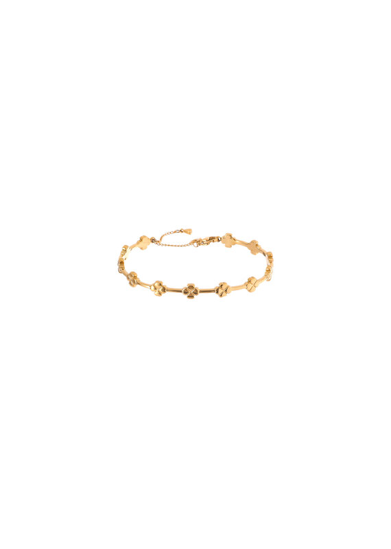 Go Dutch Label D&E - Small clovers bangle - goud