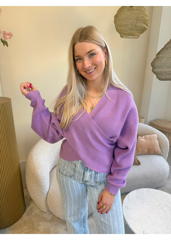 21Jewelz Trui met overslag - lila