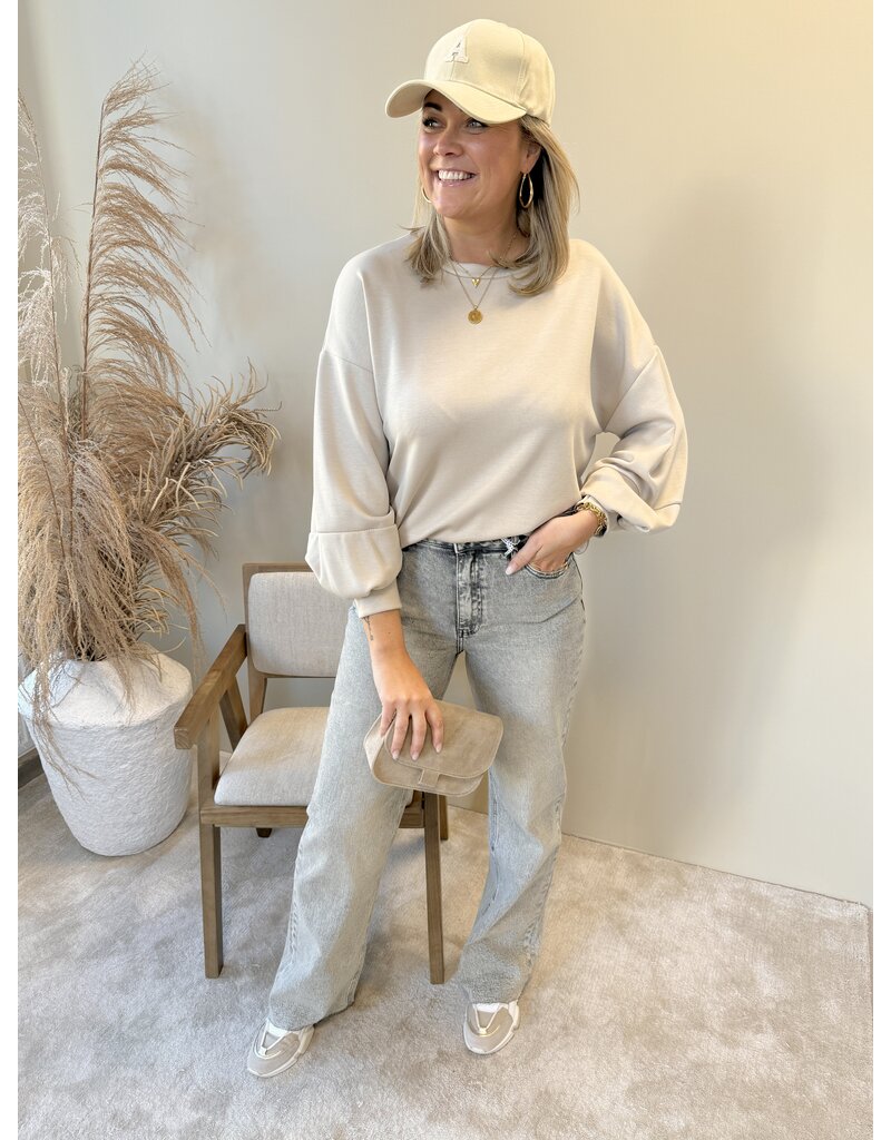 21Jewelz Effen trui - beige