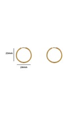 Go Dutch Label D&E - Oorring large - goud