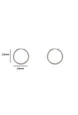 Go Dutch Label D&E - Oorring large - zilver