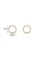 Go Dutch Label D&E - Oorring medium - goud