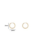 Go Dutch Label D&E - Oorring small - goud